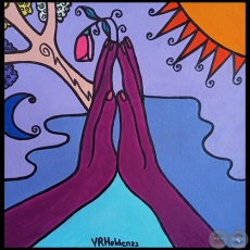 Gratitud infinita - Pintura de Virginia Rojas Holden - Año 2022